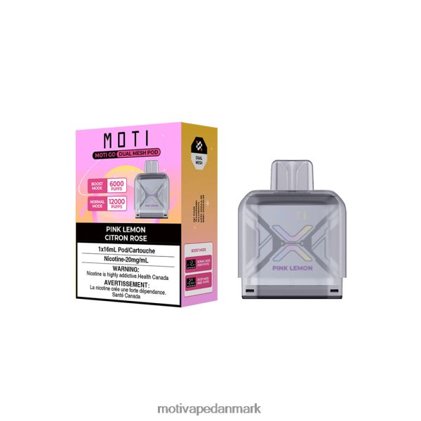 MOTI Go Pro engangs pod lyserød citron NXFN87 MOTI Vape Near Me