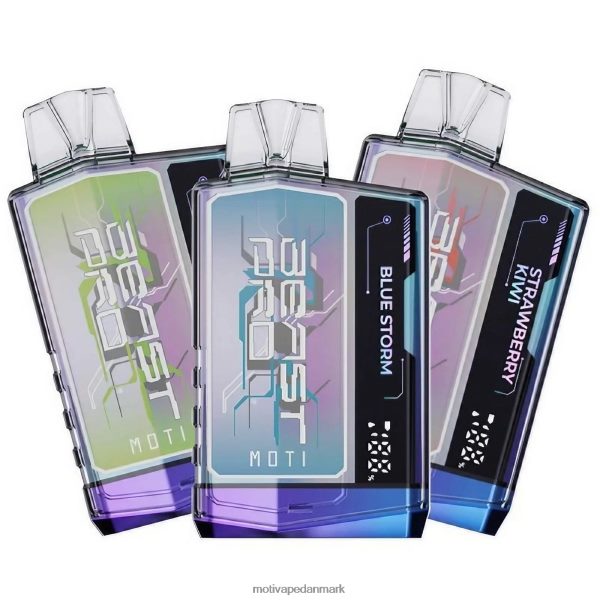 MOTI Beast Pro engangsdamp (5%, 10000 pust) blå storm NXFN38 MOTI Vape Disposable Danmark