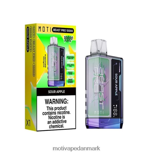 MOTI Beast Pro engangsdamp (5%, 10000 pust) blå storm NXFN38 MOTI Vape Disposable Danmark