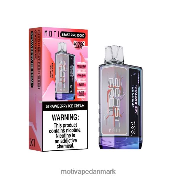 MOTI Beast Pro engangsdamp (5%, 10000 pust) blå storm NXFN38 MOTI Vape Disposable Danmark