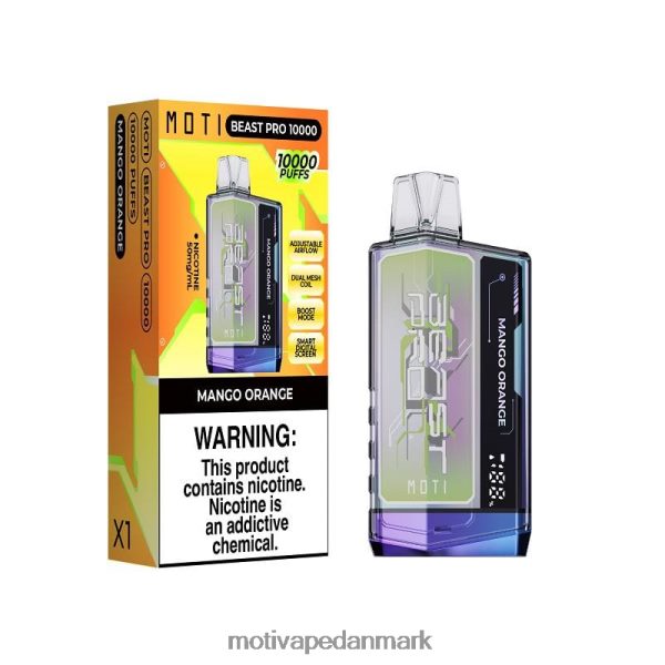 MOTI Beast Pro engangsdamp (5%, 10000 pust) mango appelsin NXFN47 MOTI Vape Near Me