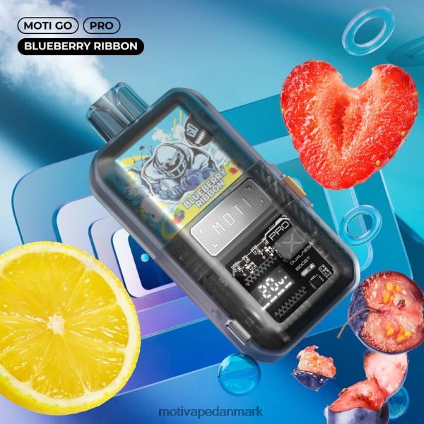 MOTI Go Pro engangsdamp (5%, 12000 pust) jordbær iskolde NXFN22 MOTI Vape Copenhagen