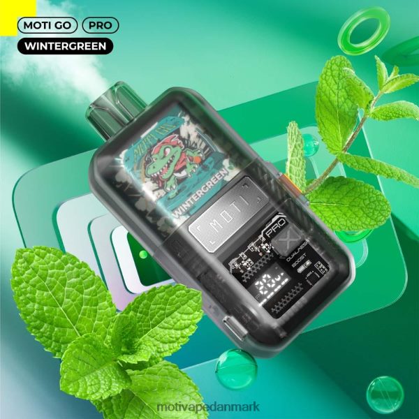 MOTI Go Pro engangsdamp (5%, 12000 pust) vintergrøn NXFN24 MOTI Vape Price