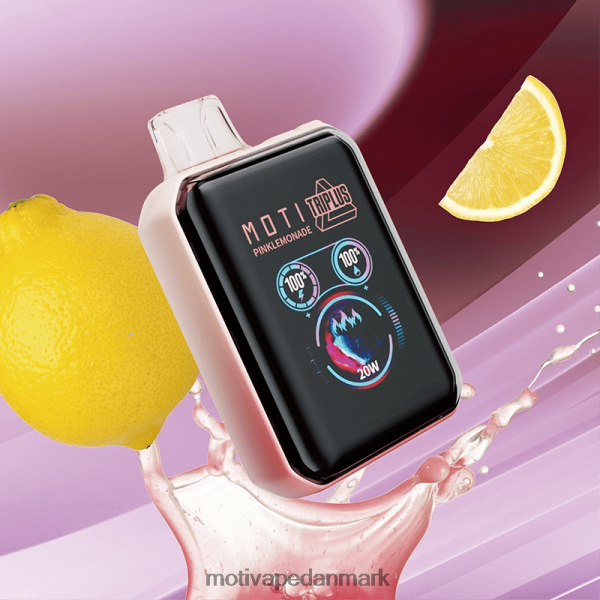 MOTI Triplus 20k engangsvape (5%, 20000 pust) lyserød limonade NXFN8 MOTI Vape Disposable Danmark