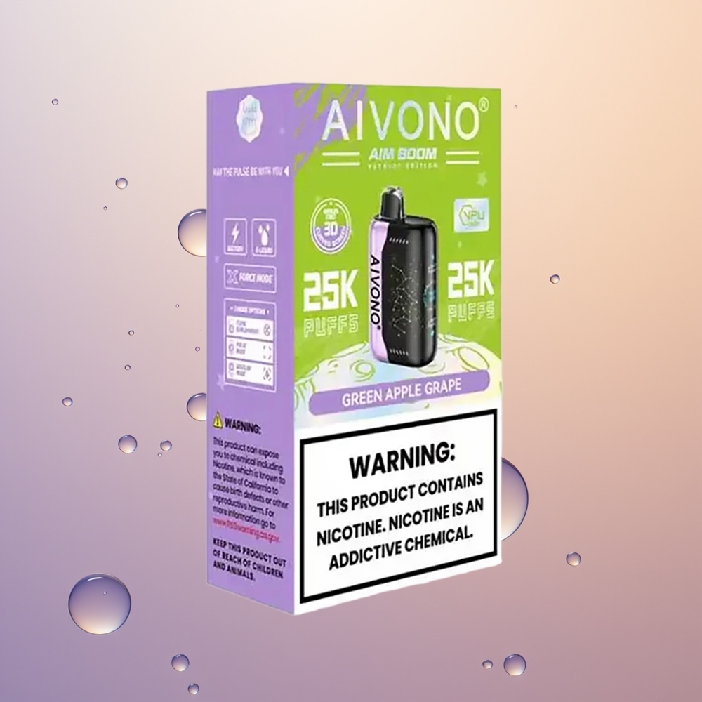 Aivono Aim Boom 25000 Grøn Æble Drue Type-C 650mAh