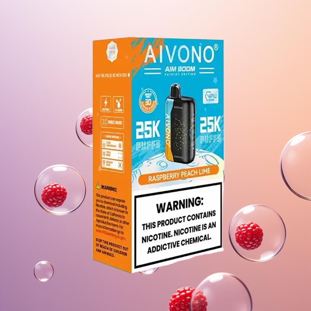 Aivono Aim Boom 25000 Hindbær Fersken Lime Type-C 650mAh