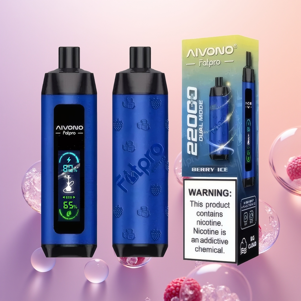 Aivono Aim Fatpro 22000 Bær Is 28ml 0,6 ohm Mesh Coil