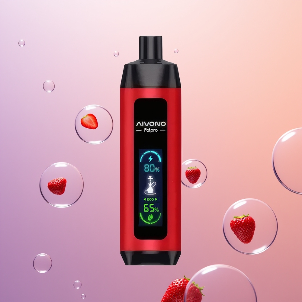 Aivono Aim Fatpro 22000 Jordbær Punch med 28ml E-liquid & 0.6 ohm Mesh Coil