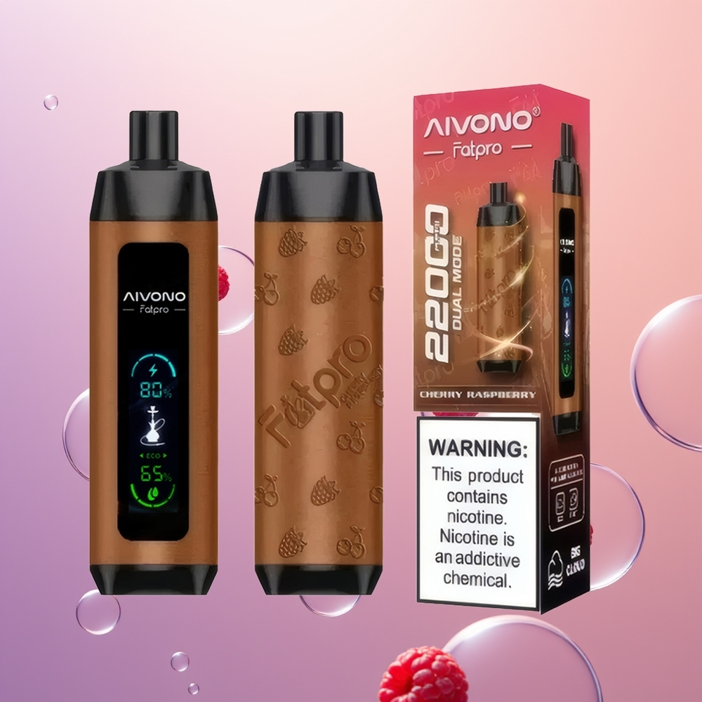 Aivono Aim Fatpro 22000 Kirsebær Hindbær Dual Mode 600mah