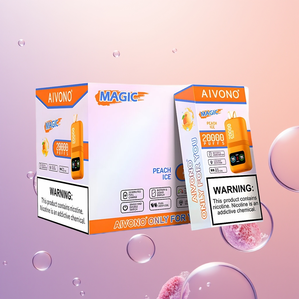 Aivono Aim Magic 20000 Fersken Is med Dual Mesh og Type-C