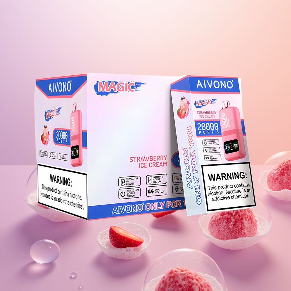 Aivono Aim Magic 20000 Jordbær Iscreme Dual Mesh Type-C