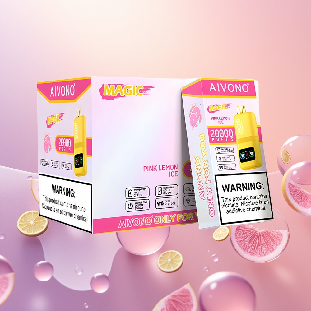 Aivono Aim Magic 20000 Rød Citron Is med Dual Mesh og LCD-skærm