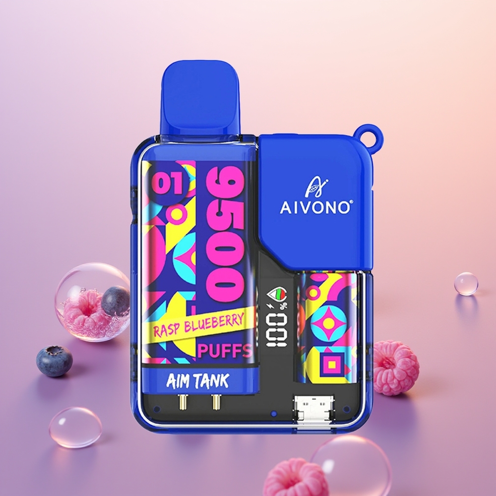 Aivono Aim Tank 9500 Blåbær Mesh 18ml 650mAh