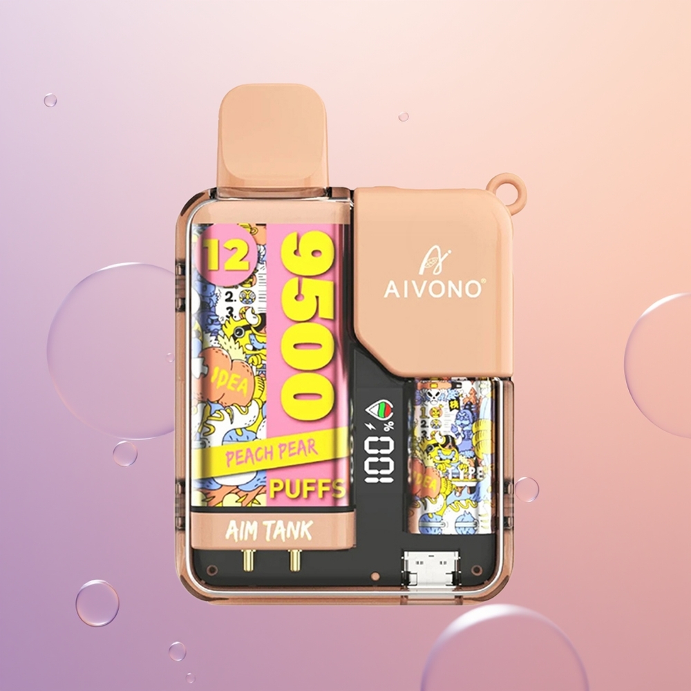 Aivono Aim Tank 9500 Fersken Pære 18ml 650mAh