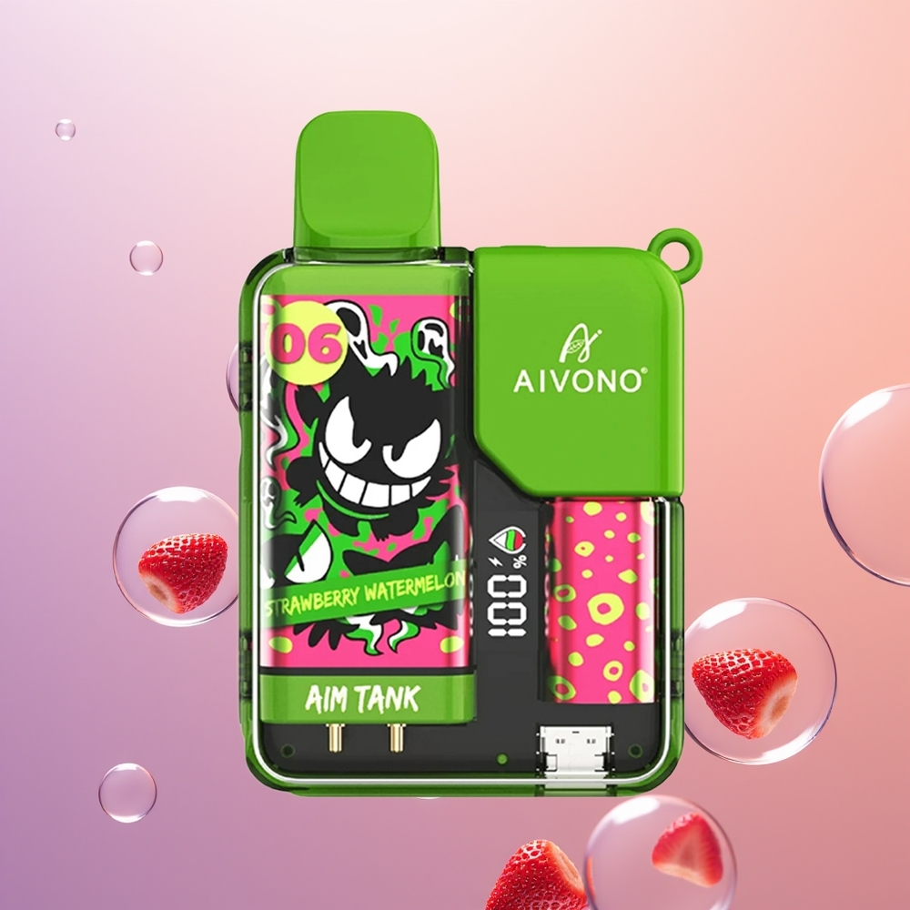 Aivono Aim Tank 9500 Jordbær Vandmelon 18ml 650mAh