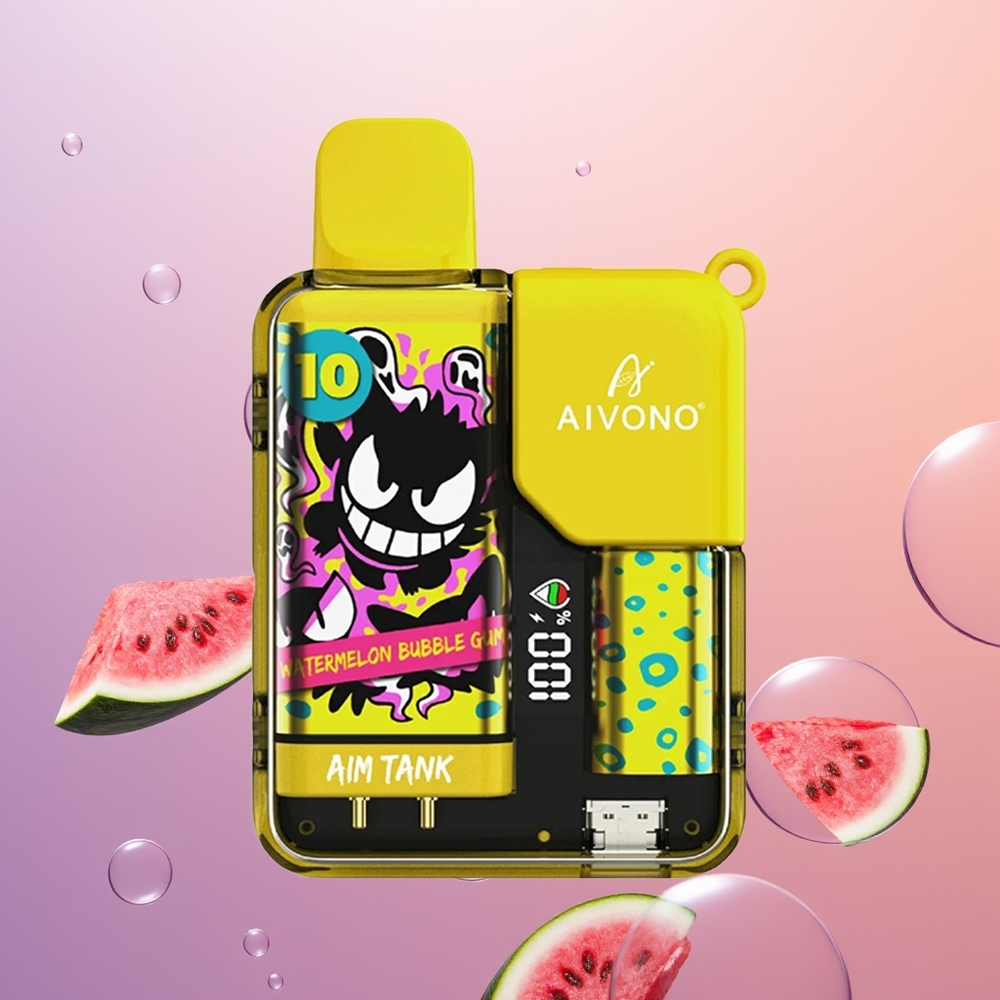 Aivono Aim Tank 9500 Vandmelon Bobbelgum 18ml 650mAh