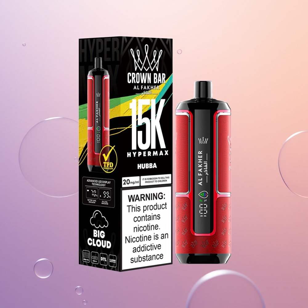 Al Fakher Crown Bar 15K Hypermax Bærbar 22ml 600mAh