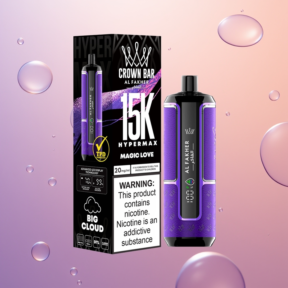 Al Fakher Crown Bar 15K Hypermax Magisk Kærlighed 22ml 600mAh