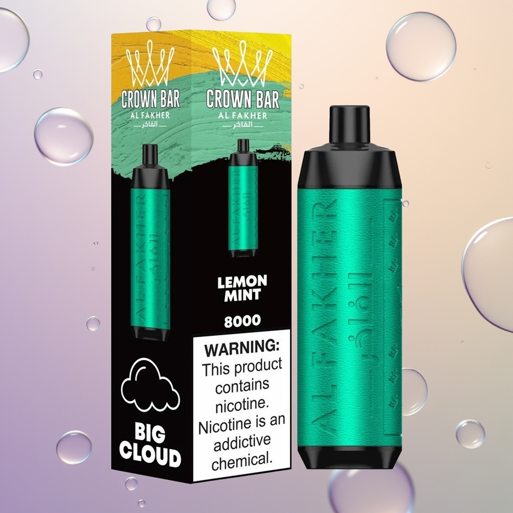 Al Fakher Crown Bar 8000 Crystal Citronmynte 600mAh Type-C