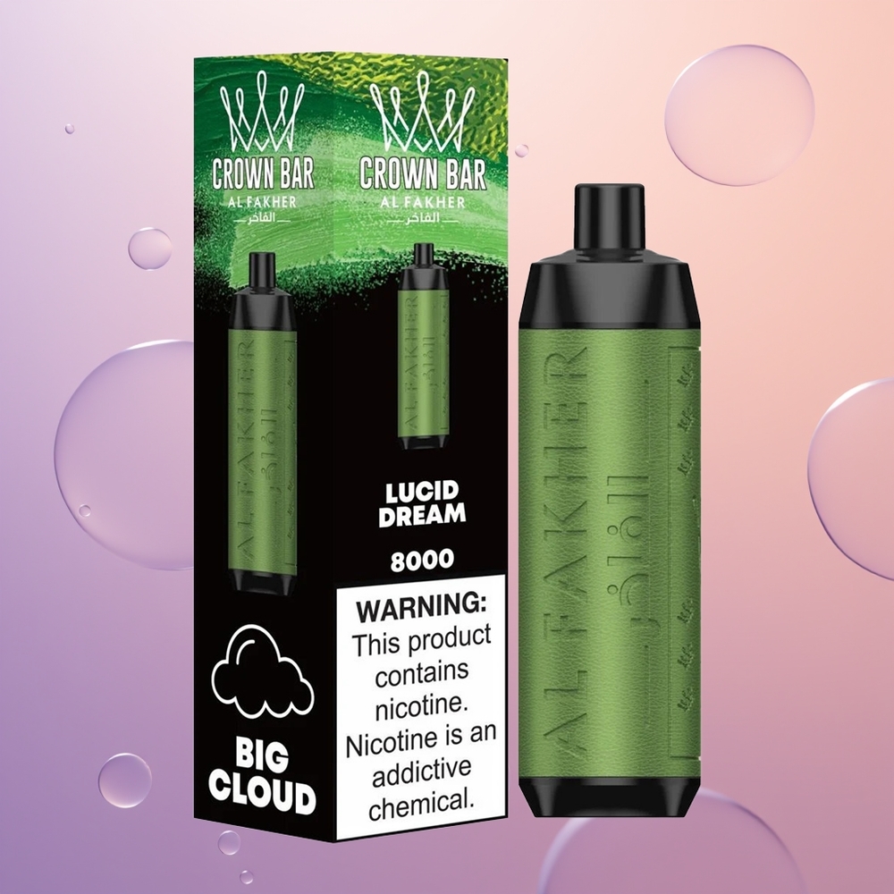 Al Fakher Crown Bar 8000 Crystal Klare Drøm 600mAh 18ml