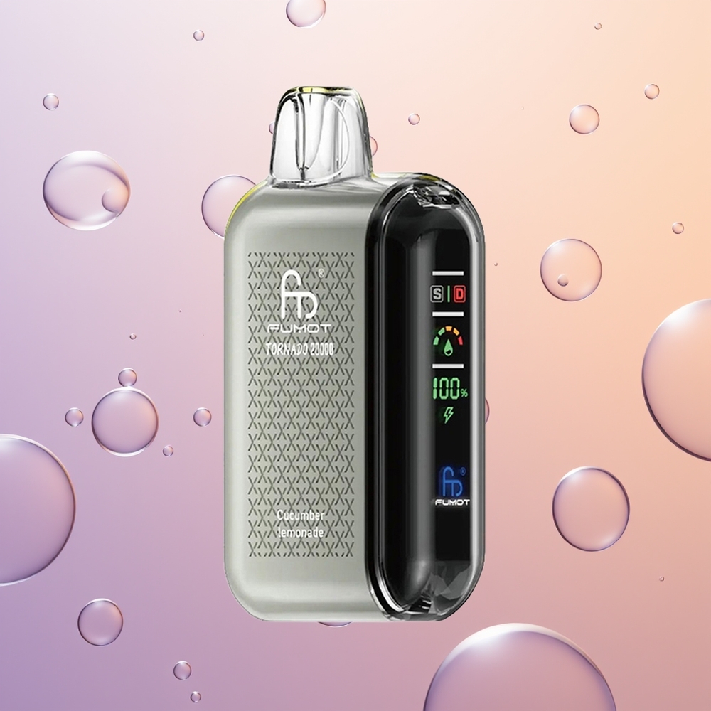 Fumot Tornado 20000 Agurk Lemonade med Dual Mesh Coil og Smart Display