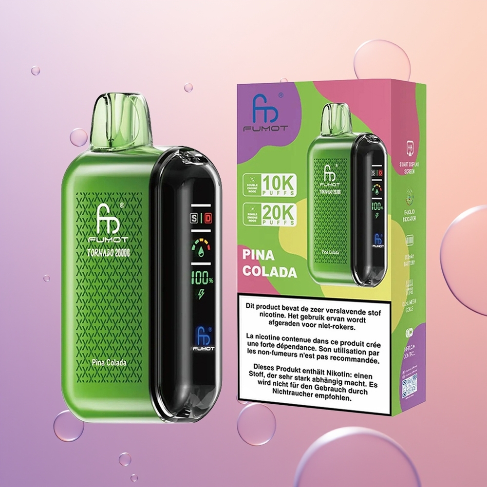 Fumot Tornado 20000 Ananas Kolada Dual Mesh Coil Smart Display
