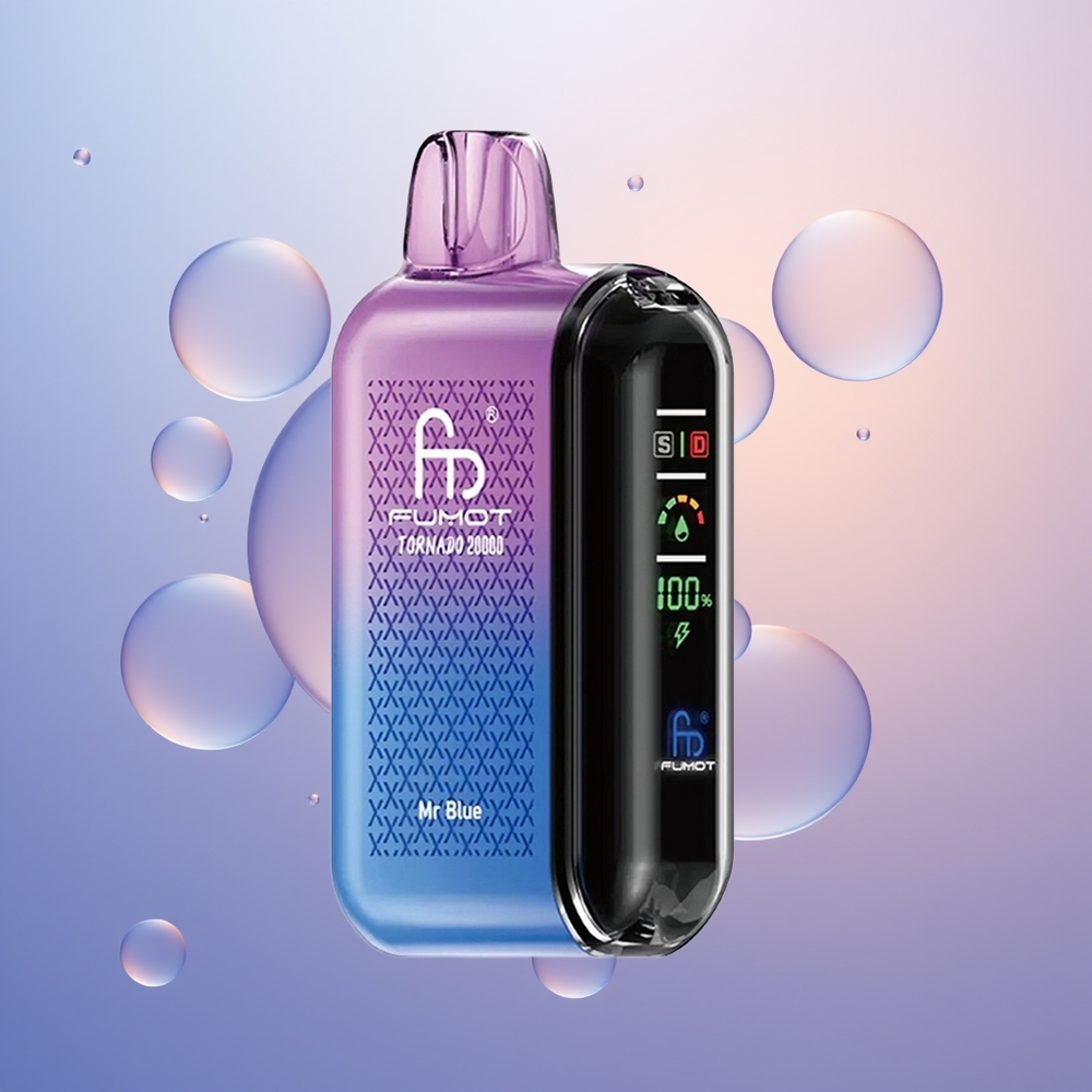 Fumot Tornado 20000 Hr Blå Dual Mesh Coil Smart Display
