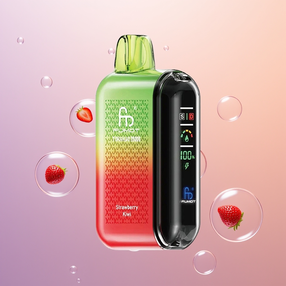 Fumot Tornado 20000 Jordbær Kiwi Dual Mesh Smart Display
