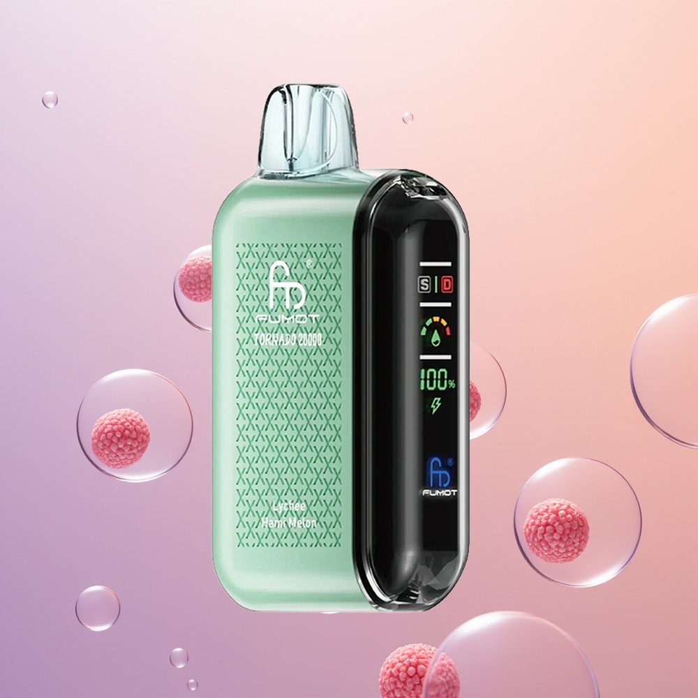 Fumot Tornado 20000 Lychee Hami Melon Dual Mesh Coil Smart Display