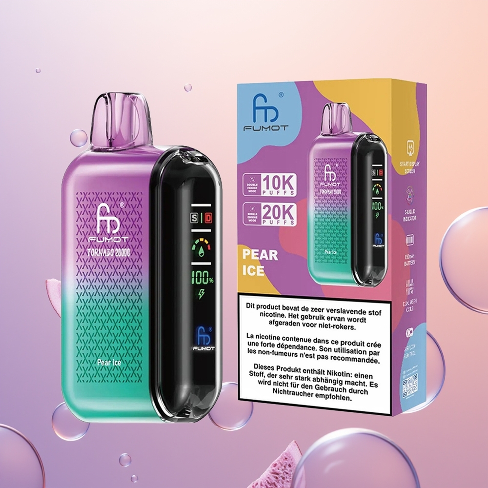 Fumot Tornado 20000 Pære Is Dual Mesh Coil Smart Display