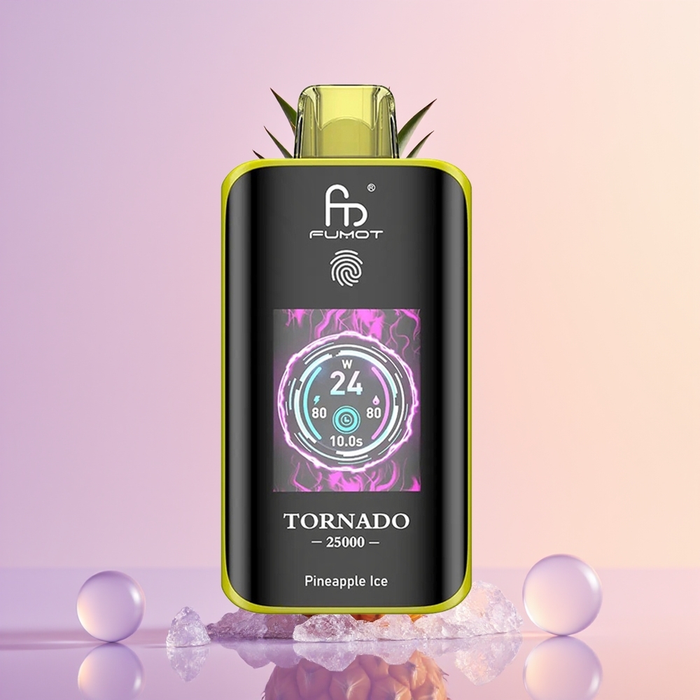 Fumot Tornado 25000 Ananas Is med HD-skærm og Type-C opladning