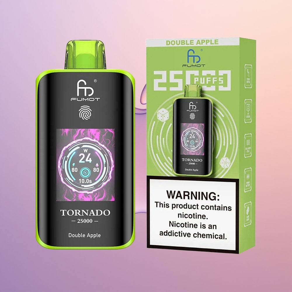 Fumot Tornado 25000 Dobbelt Æble HD Skærm Type-C