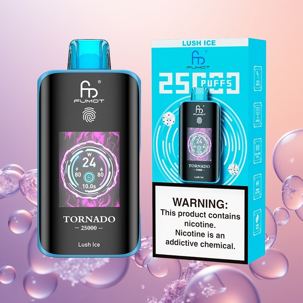 Fumot Tornado 25000 Frisk Is Skærm 700mAh