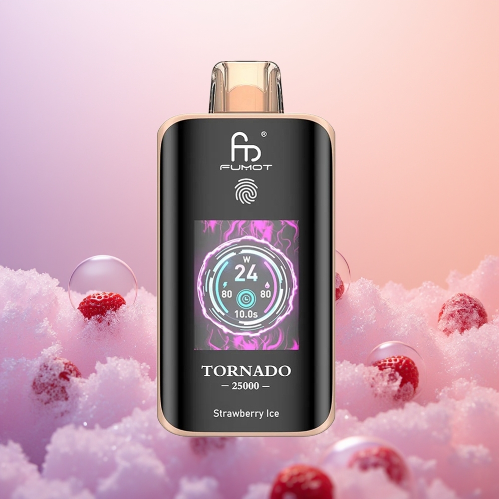 Fumot Tornado 25000 Jordbær Is Skærm 700mAh