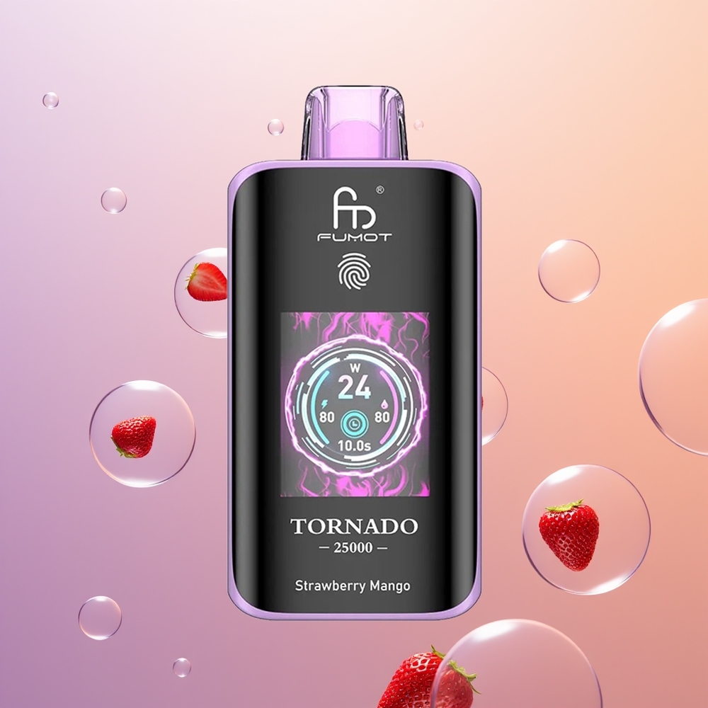 Fumot Tornado 25000 Jordbær Mango HD Type-C 700mAh