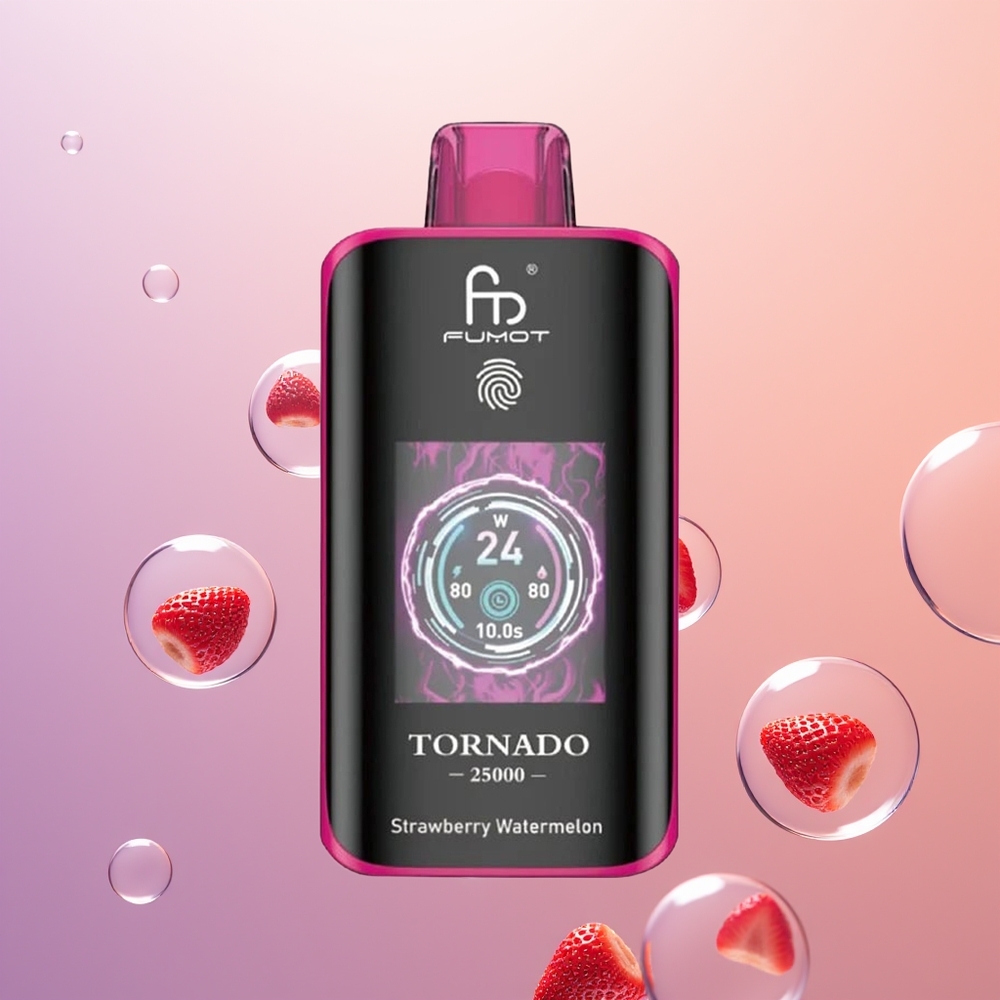 Fumot Tornado 25000 Jordbær Vandmelon HD Skærm Type-C