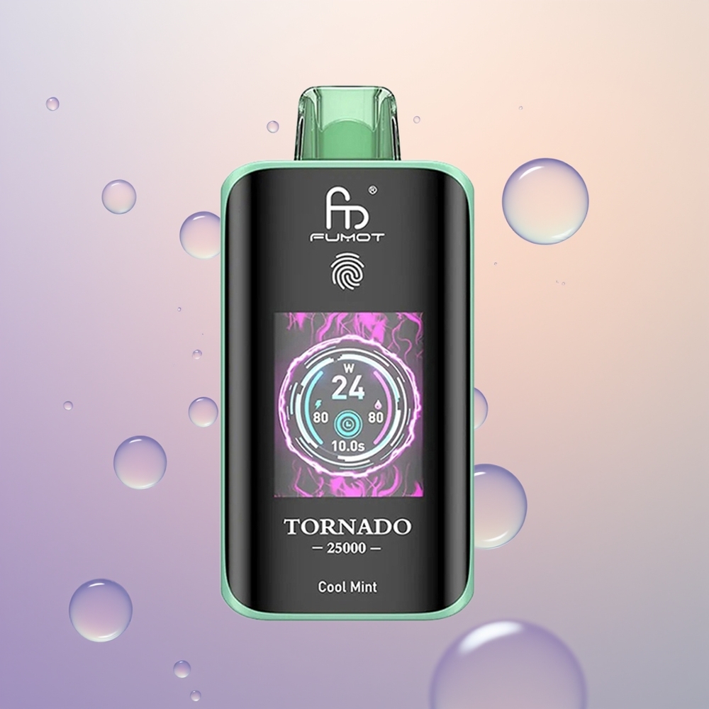 Fumot Tornado 25000 Kølig Mynte HD Skærm Type-C