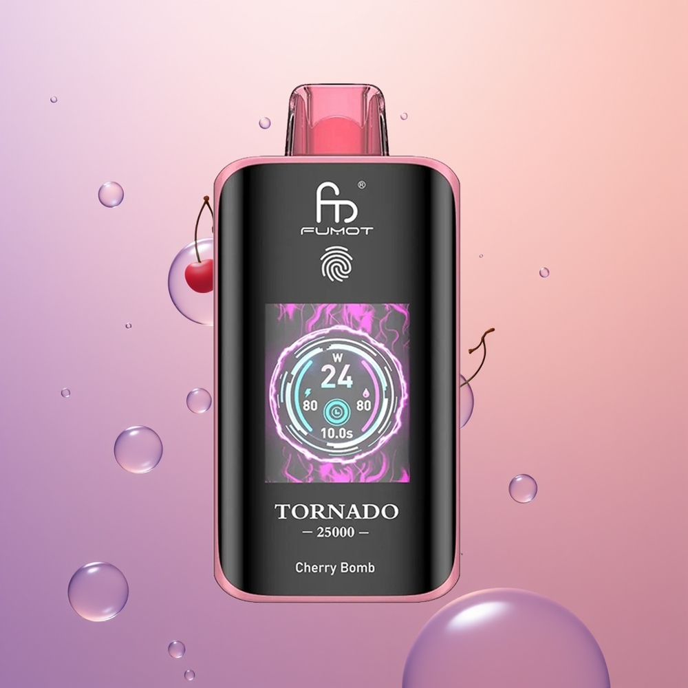 Fumot Tornado 25000 Kirsebombe HD Skærm Type-C