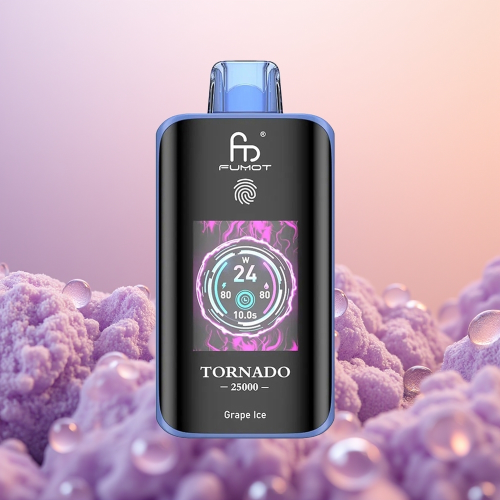 Fumot Tornado 25000 Vin Is Skærm Batteri
