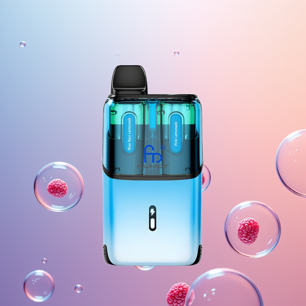Fumot Ultra T32000 Blå Hindbær Lemonade - Lyserød Lemonade med 800mAh og 24ml