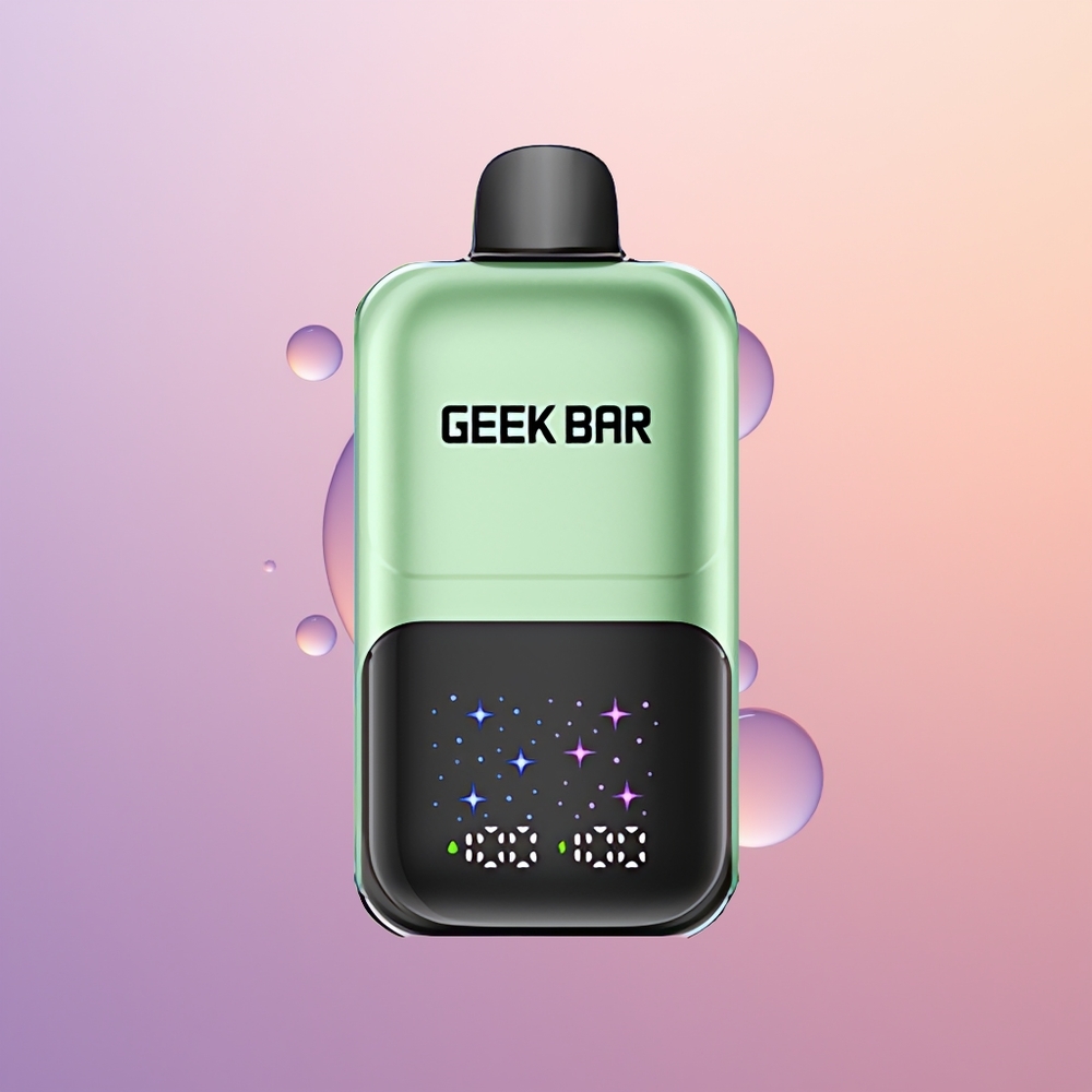 GEEK BAR 2GO 20ml 50000 Dobbelt Æble A&B med Interaktiv Stor Skærm & 3-nivejusterbare Smag