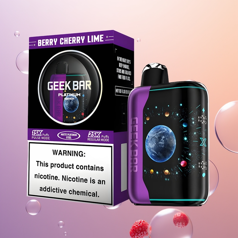 GEEK BAR Platinum Edition 25000 Bær Kirsebær Lime 20mL 2%