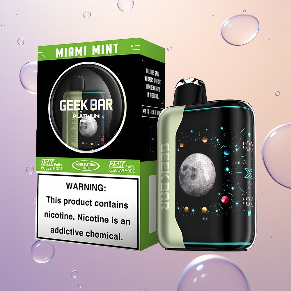 GEEK BAR Platinum Edition 25000 København Mynte Dual Mesh Hurtig Opladning