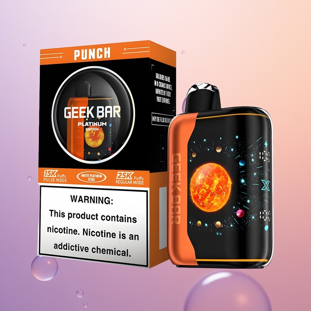 GEEK BAR Platinum Edition 25000 Platin Slag med 2% Nikotin og Dobbelt Mesh
