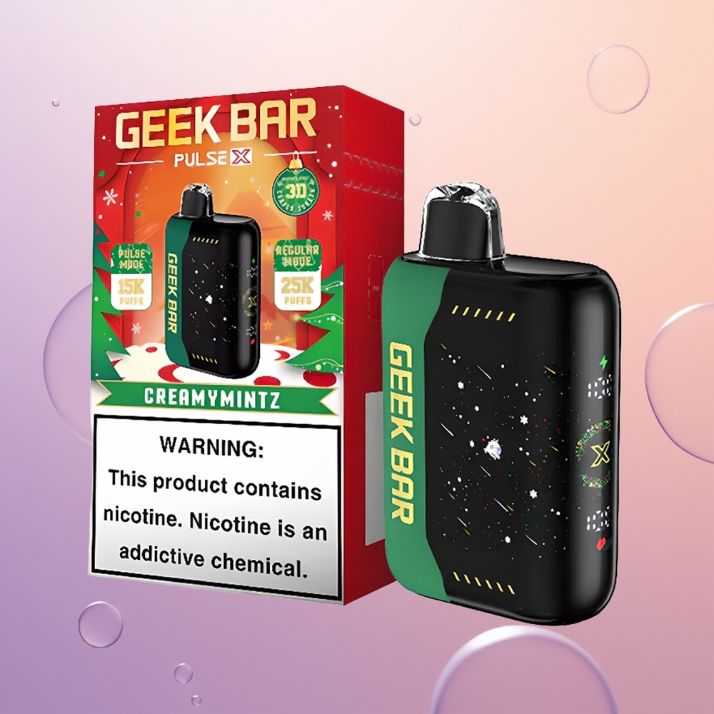 GEEK BAR Pulse X 25000 Juledition Dual Mesh & USB-C Ladning