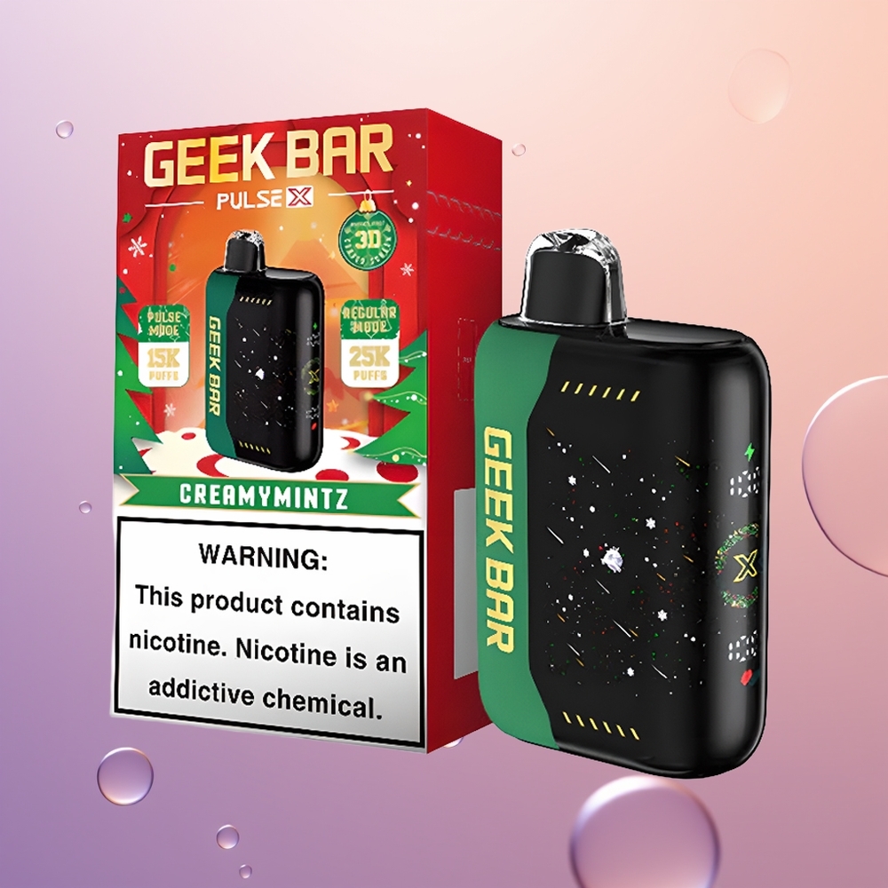 GEEK BAR Pulse X 25000 Juledition Dual Mesh & USB-C Ladning