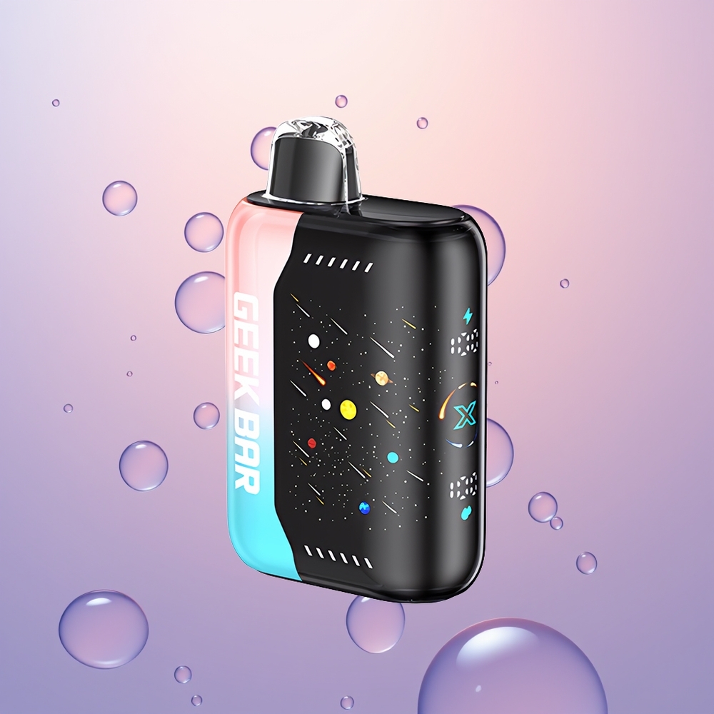 GEEK BAR Pulse X 42K Puffs Meteor Edition Rosa & Blå Dual Mesh Coil Fast-Charging
