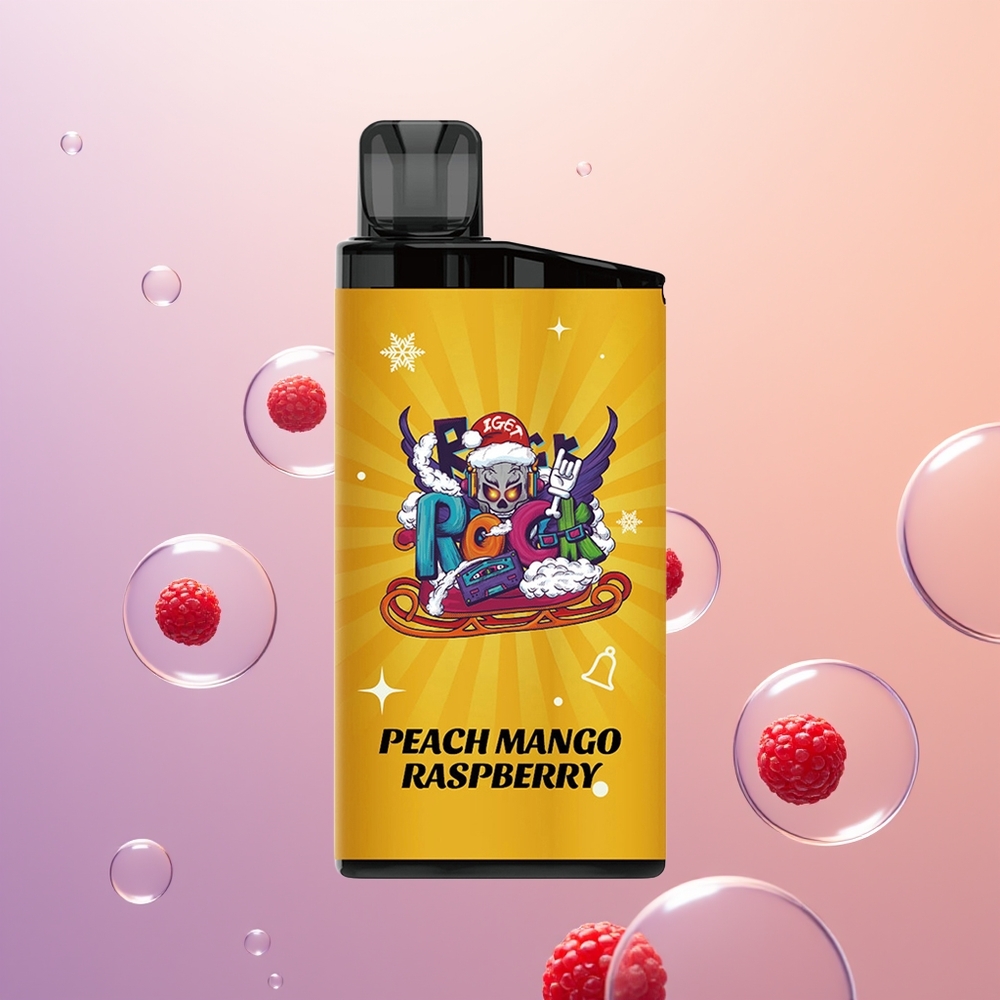 IGET Bar 3500 Fersken Mango Hindbær 1400 mAh 1.2 Ohm Mesh