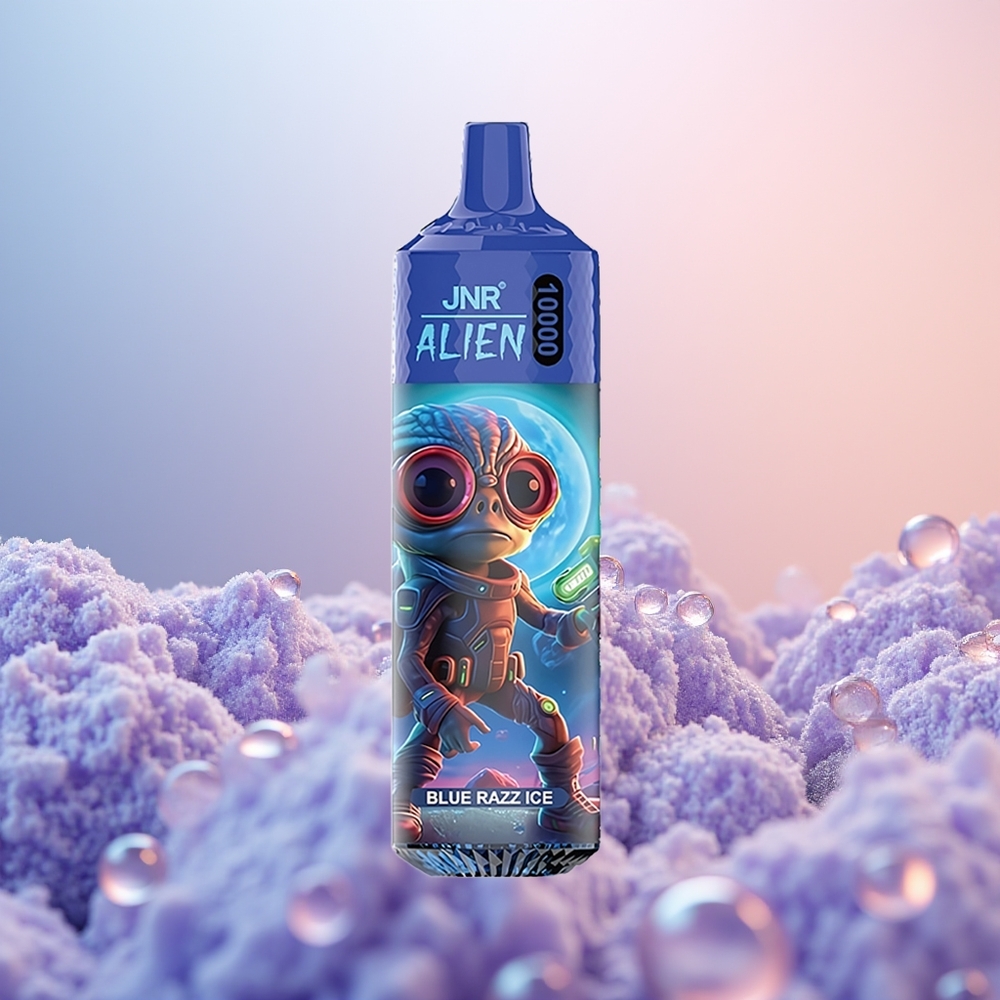 JNR Alien 10000 Blå Hindbær Is Med 850mAh Og Mesh Spole