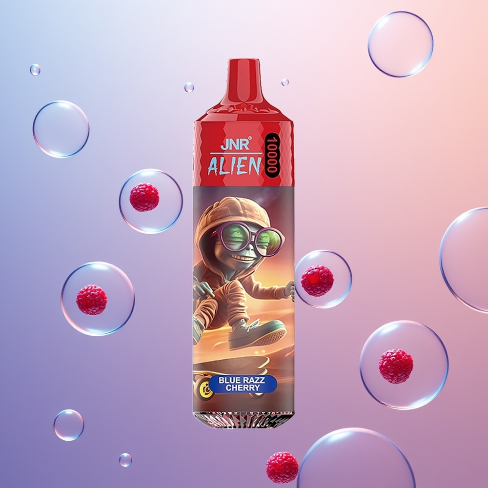 JNR Alien 10000 Blå Hindbær Kirsebær Mesh Type-C
